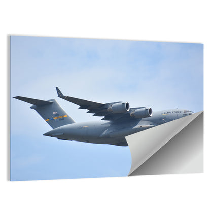 C-17 Globemaster Iii England Airshow Blue Sky Wall Art