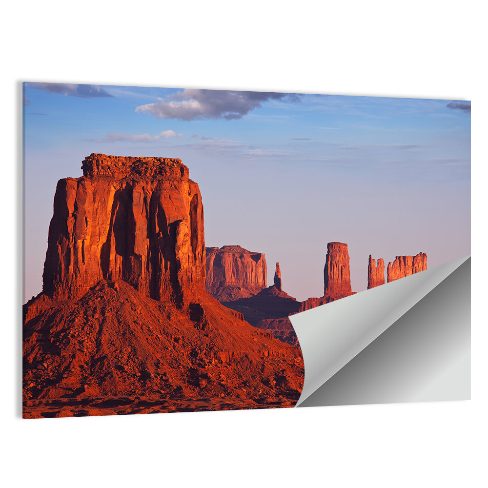 Monument Valley Mesa at Golden Hour Wall Art