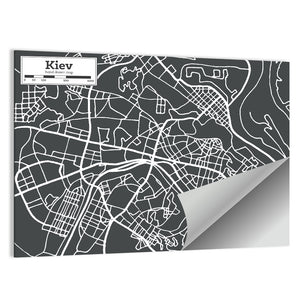 Kiev Map Wall Art