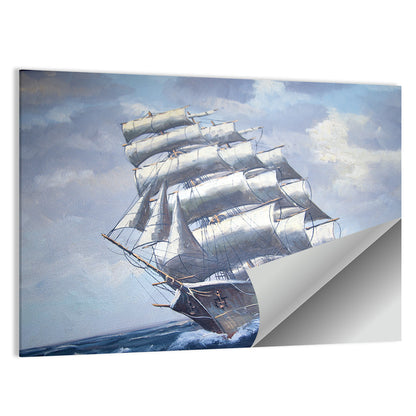 Antique Sailing Ship at Sea Wall Art