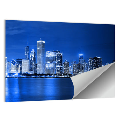 Chicago Financial District Skyline Wall Art