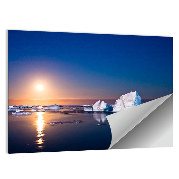 Summer Night in Antarctica Wall Art as a poster print