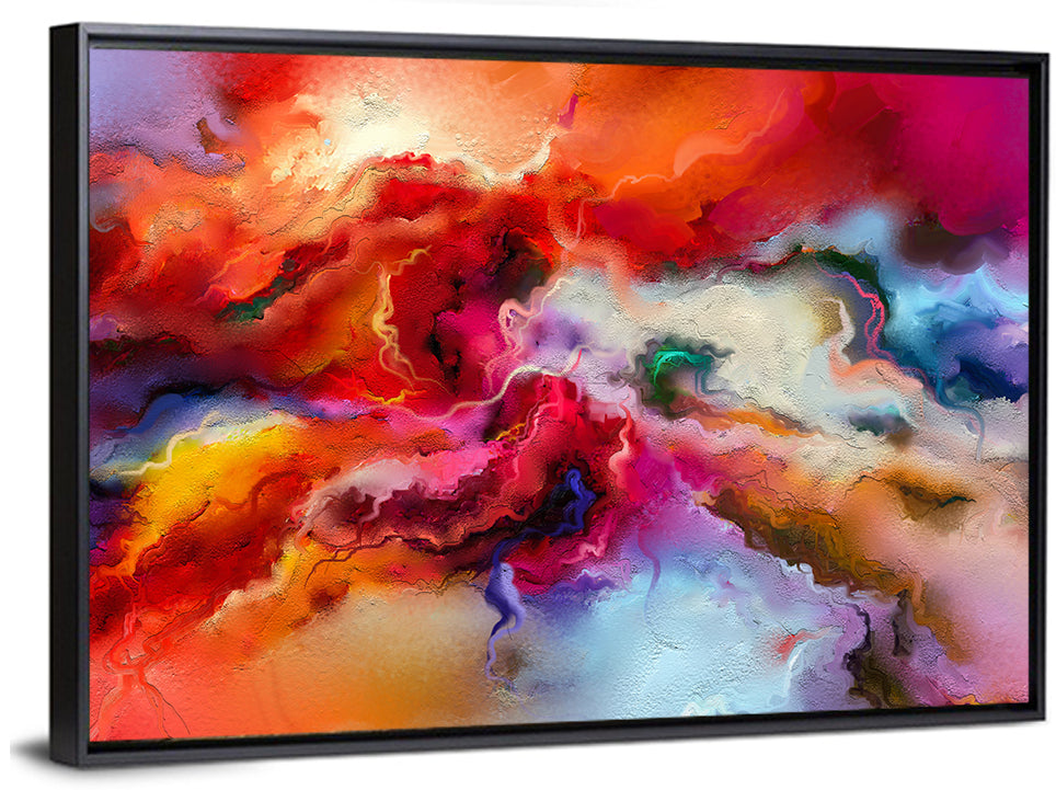 Vibrant Swirl Oil Painting Wall Art