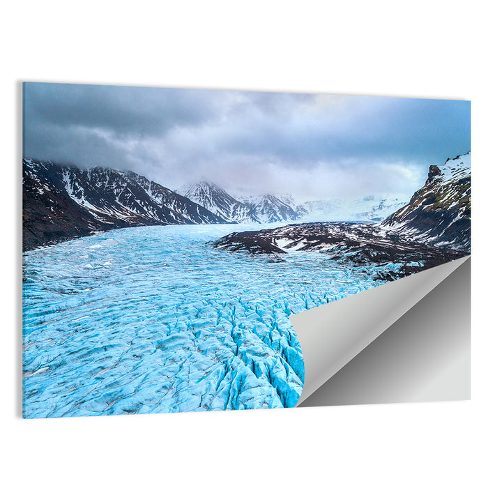 Skaftafell Glacier Aerial View Wall Art as a poster print