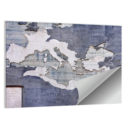 Vintage Roman Empire Map Wall Art