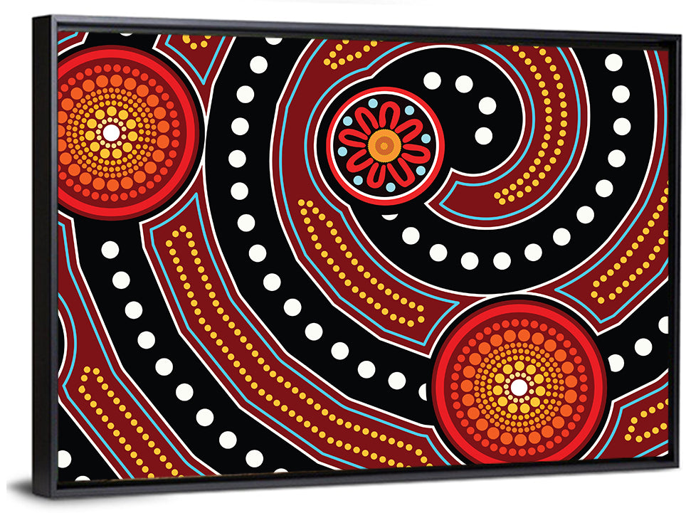 Aboriginal Dot Style Ii Wall Art