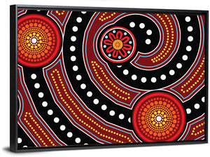 Aboriginal Dot Style II Wall Art