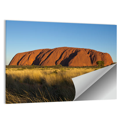 Uluru Red Rock at Golden Hour Wall Art