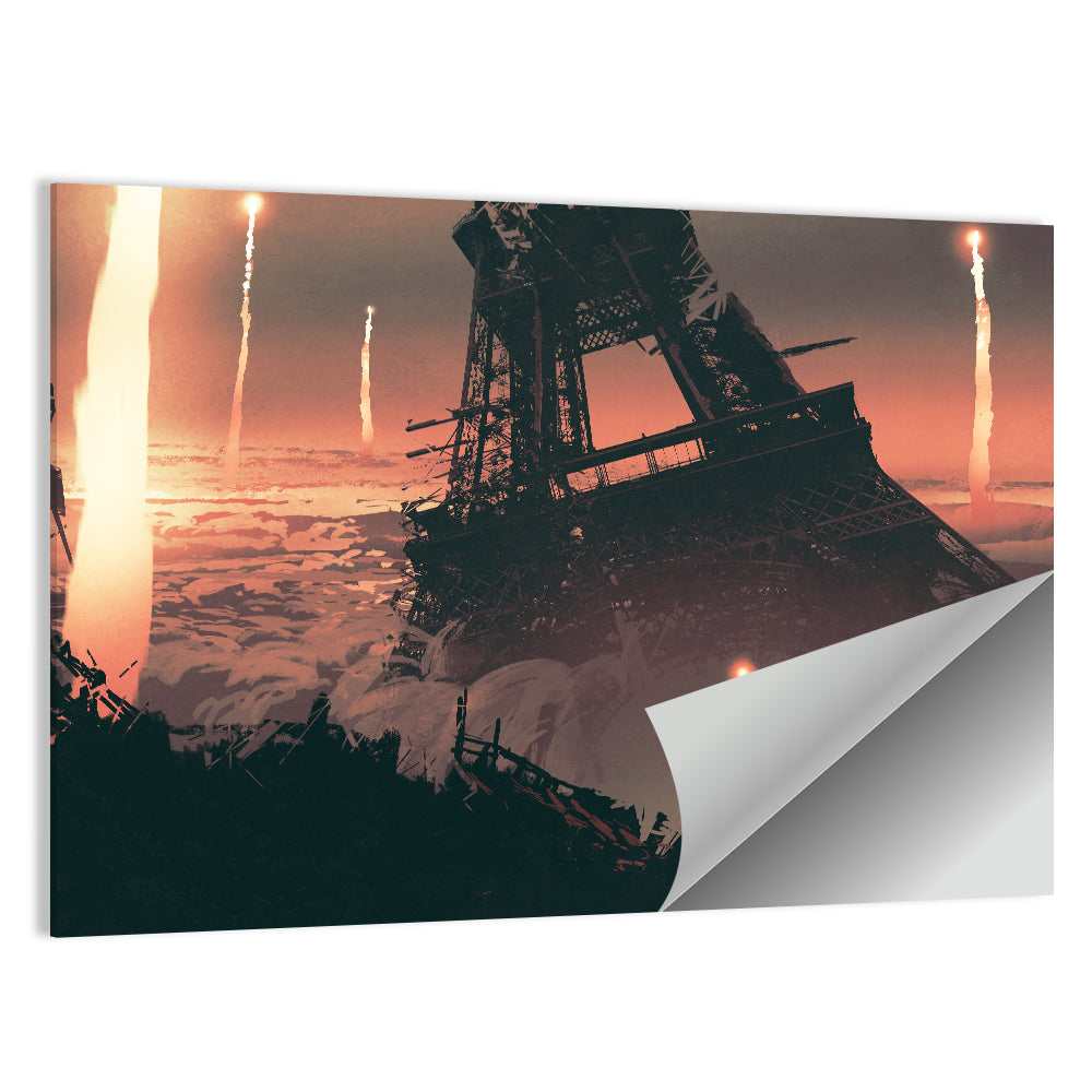 Eiffel Tower Aftermath Wall Art