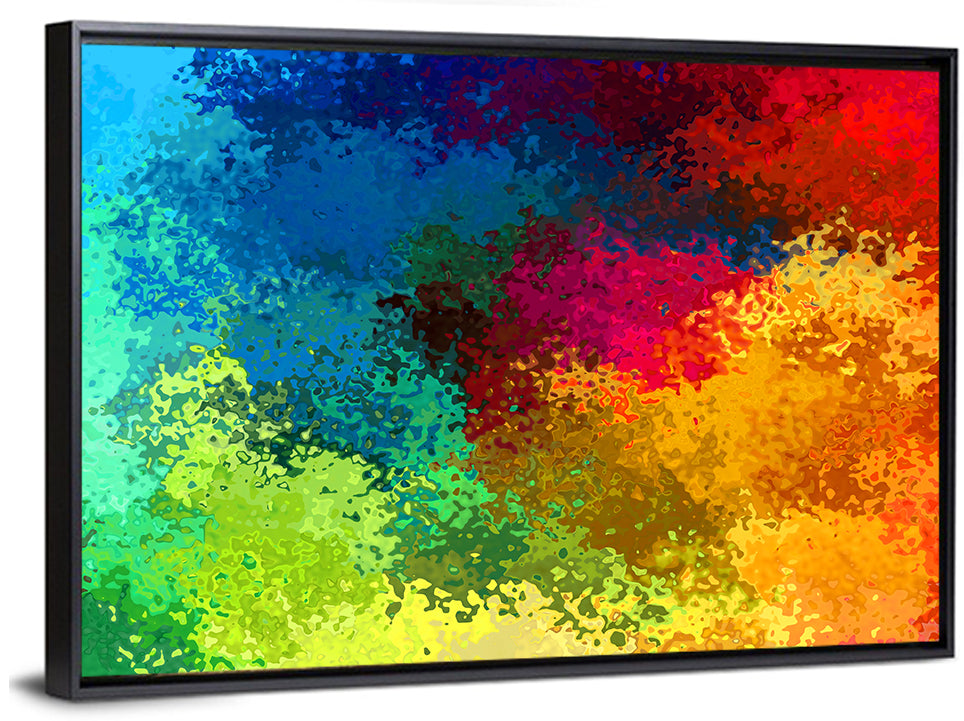 Diagonal Rainbow Gradient Wall Art