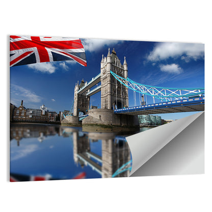 Tower Bridge with Union Jack Wall Art
