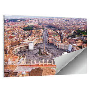 Saint Peter's Square In Vatican Wall Art