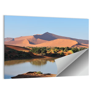 Flooded Sossusvlei In Namib Desert Wall Art