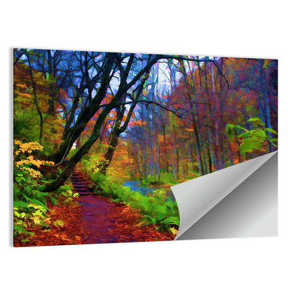 Autumn Along Oirase River Wall Art