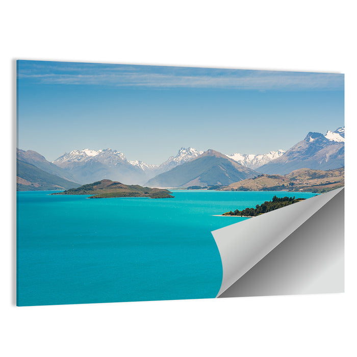 Wakatiup Lake Turquoise Waters New Zealand Wall Art as a poster print