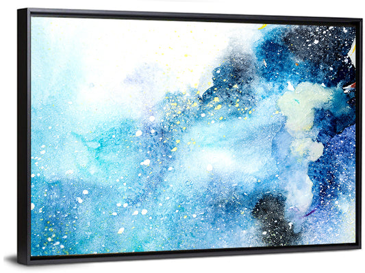 Cosmic Drips in Blue Wall Art