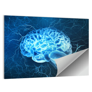 Electrical Activity Of Human Brain Wall Art