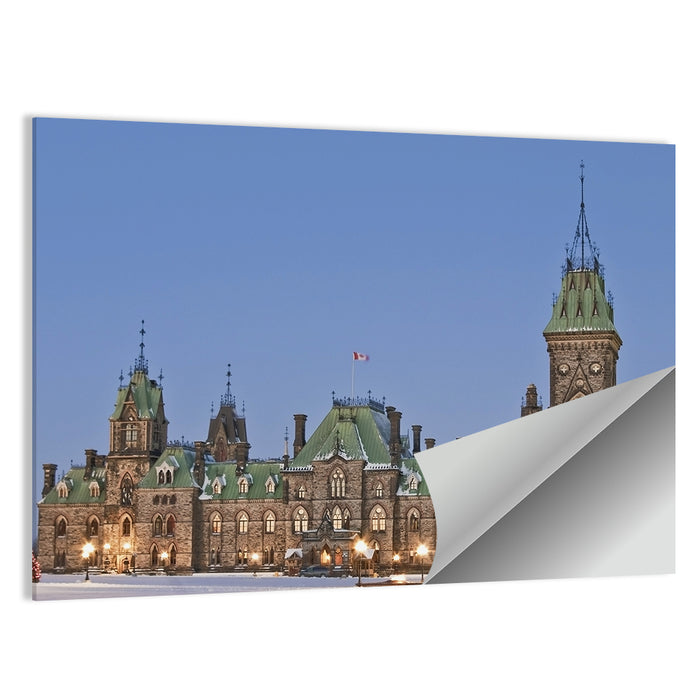 Ottawa Parliament Buildings at Dusk Wall Art as a poster print