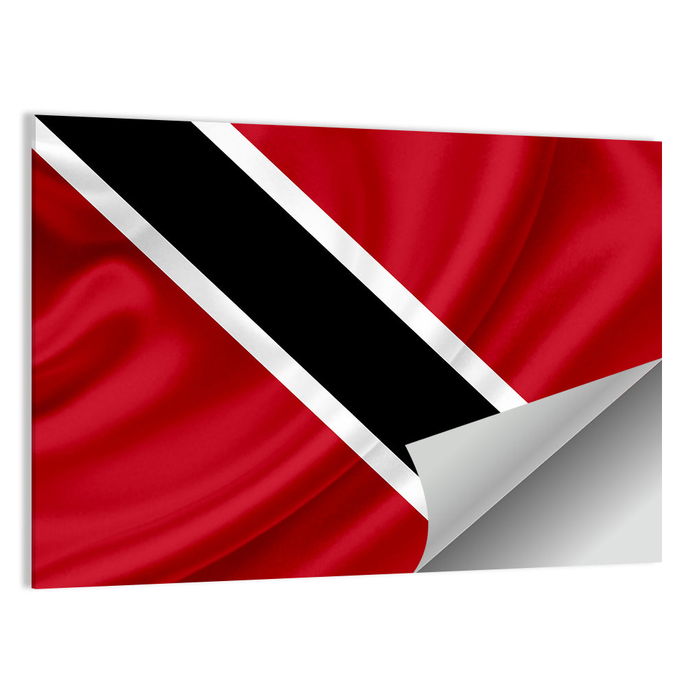 Trinidad and Tobago Flag, Diagonal Stripe Wall Art