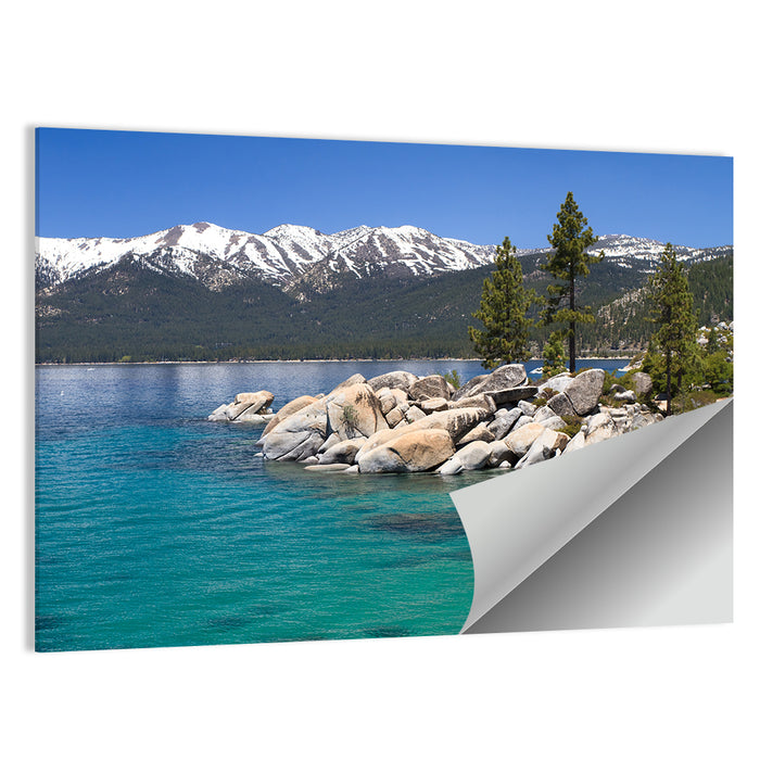 Sand Harbor Boulders Lake Tahoe Wall Art as a poster print
