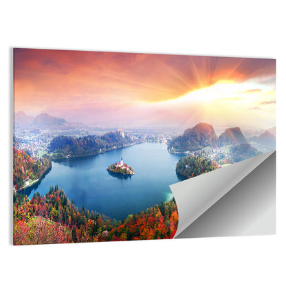 Morning on Lake Bled Wall Art