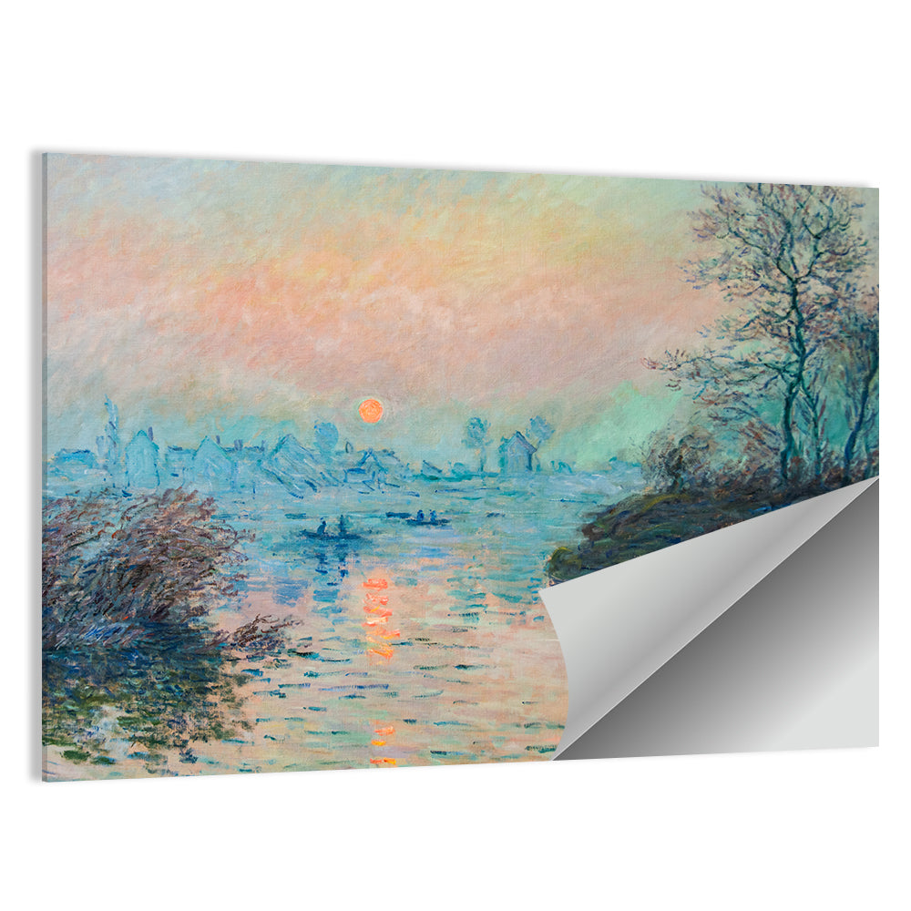 Monet River at Sunset Wall Art