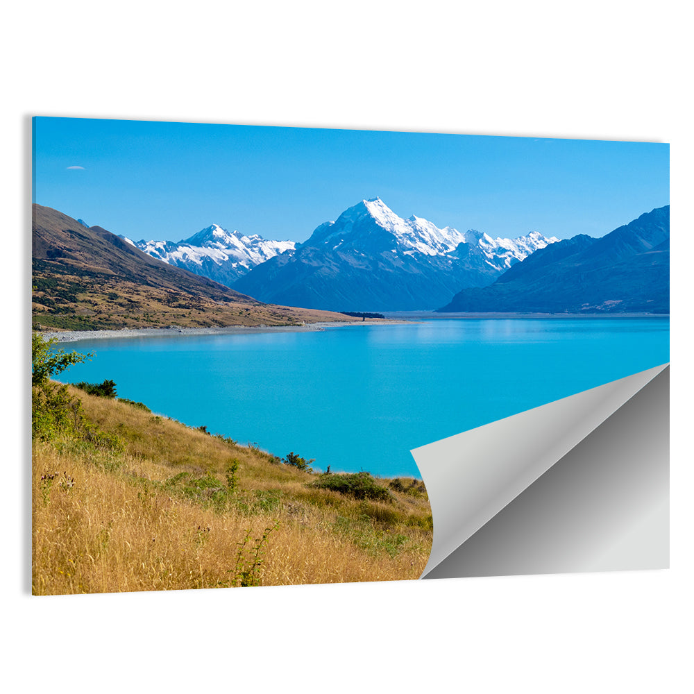 Lake Pukaki with Aoraki Mount Cook Wall Art