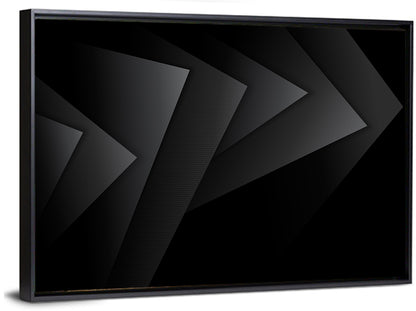 Dark Layered Geometry Wall Art