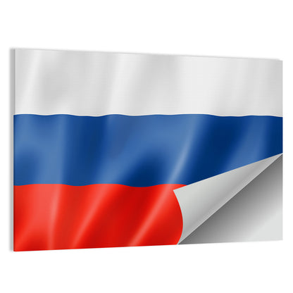 Russian Tricolor Flag Wall Art