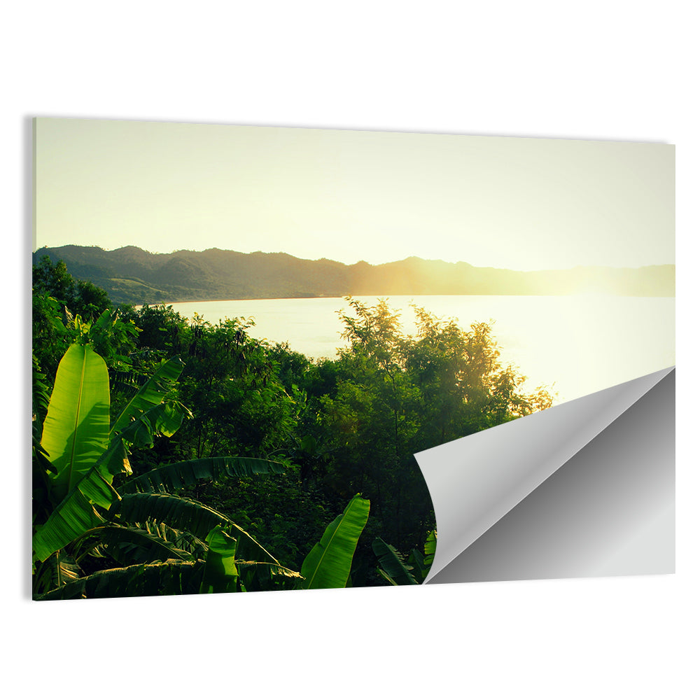 Sunrise Over Lake Bosumtwi Wall Art