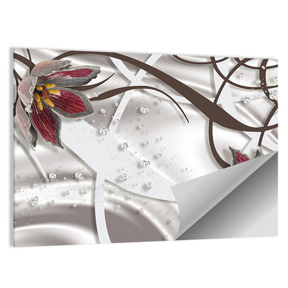 Jewelry Floral Swirls Wall Art