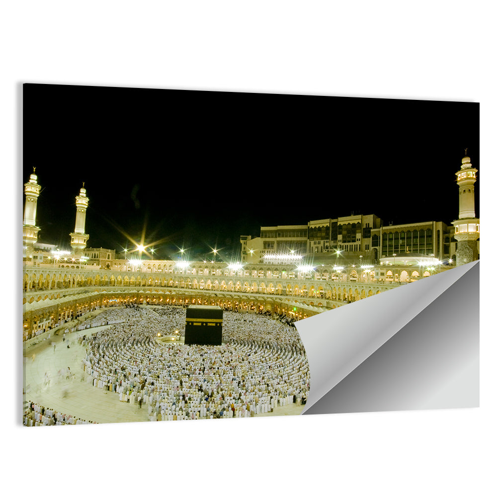 Night View of the Kaaba, Makkah Wall Art