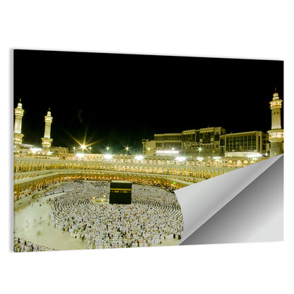 Night View of the Kaaba, Makkah Wall Art