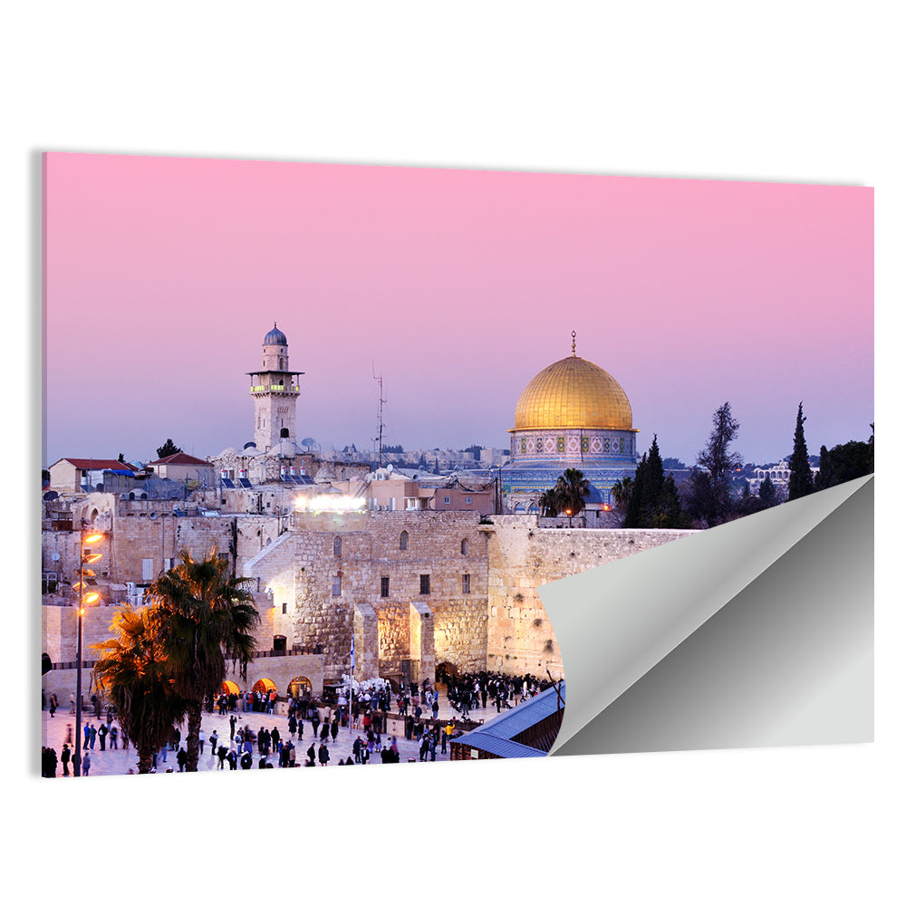 Dome of the Rock and Western , Jerusalem Wall Art