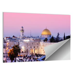 Dome Of The Rock & Western Wall Jerusalem Wall Art