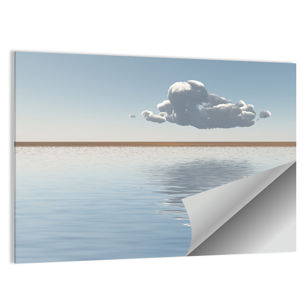 Single Cloud Reflection Wall Art
