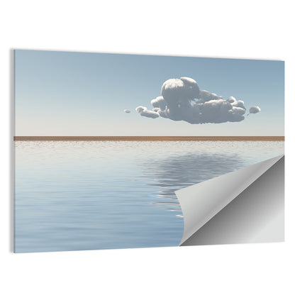 Single Cloud Reflection Wall Art