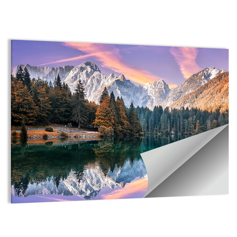 Fusine Lake at Dusk Wall Art