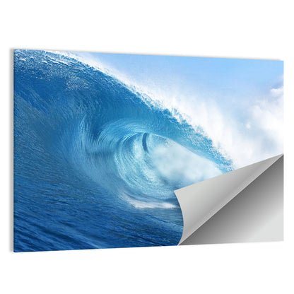 Blue Surf Barrel Wall Art