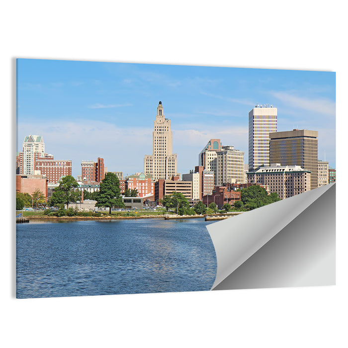 Providence Waterfront Skyline Wall Art as a poster print