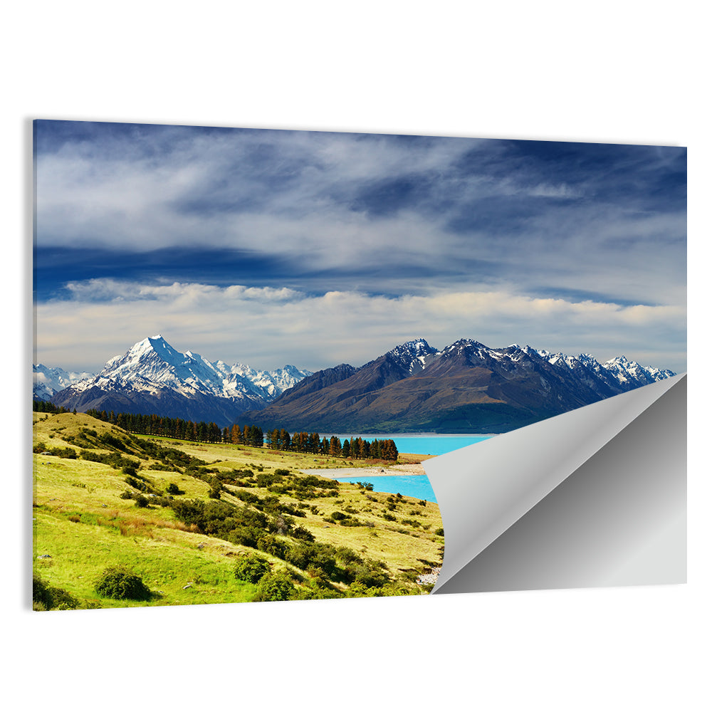 Mount Cook Over Lake Pukaki Wall Art