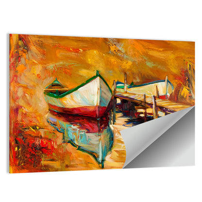 Jetty & Boats Artwork Wall Art