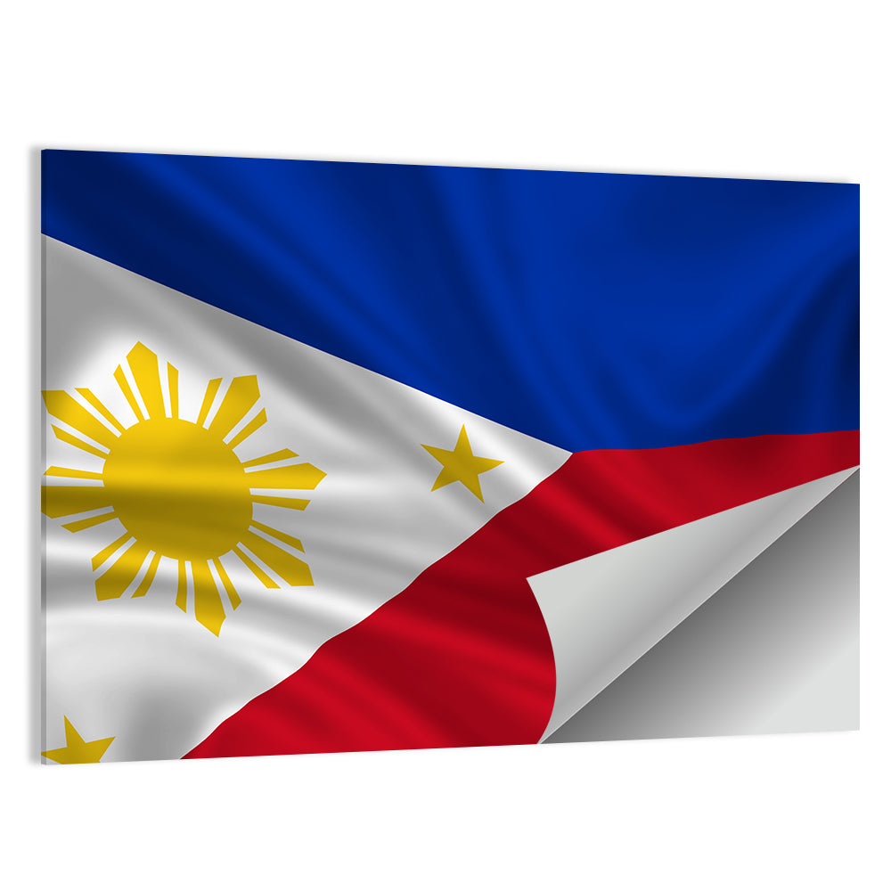 Philippine Flag with Stylized Sun Wall Art