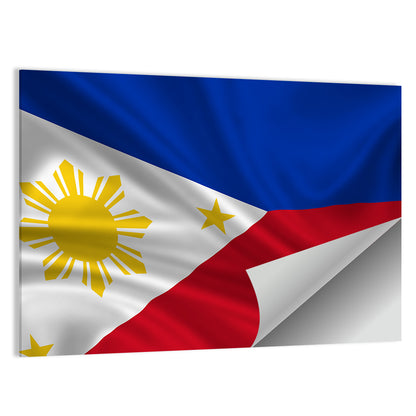 Philippine Flag with Stylized Sun Wall Art