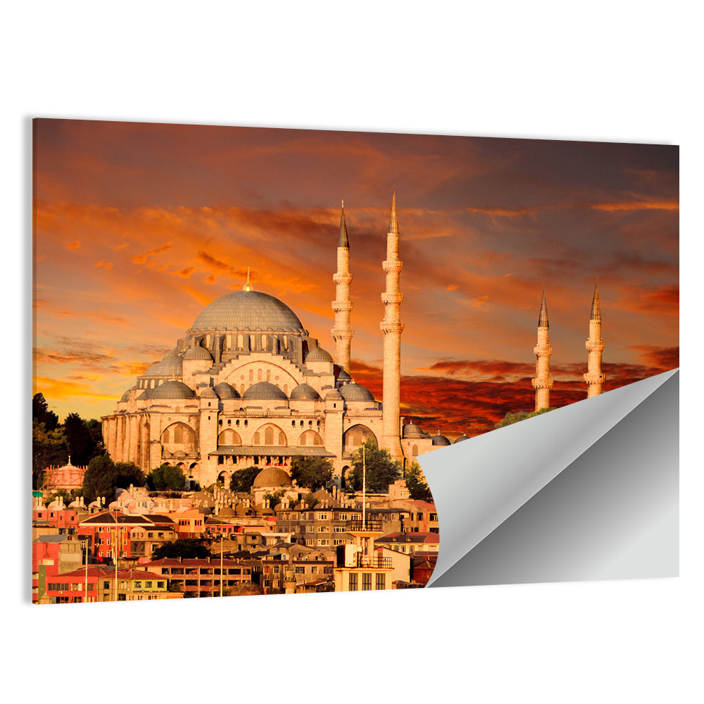 Suleymaniye Mosque at Dusk Wall Art
