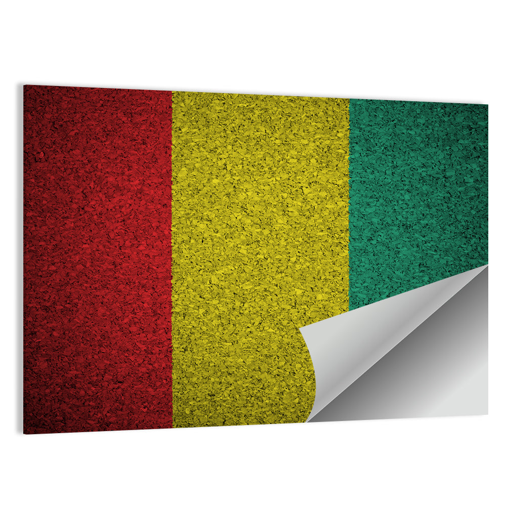 Textured Guinean Flag Wall Art