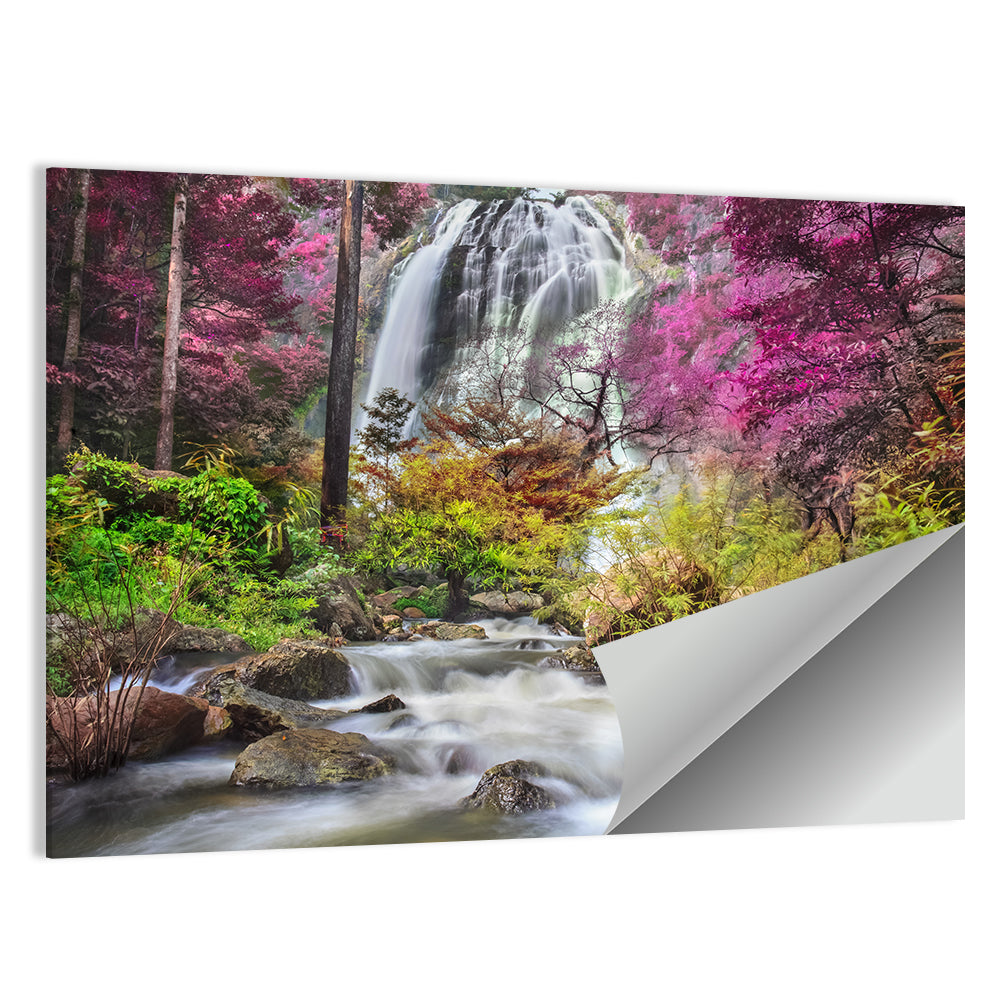 Klonglan Forest Waterfall, Thailand Wall Art