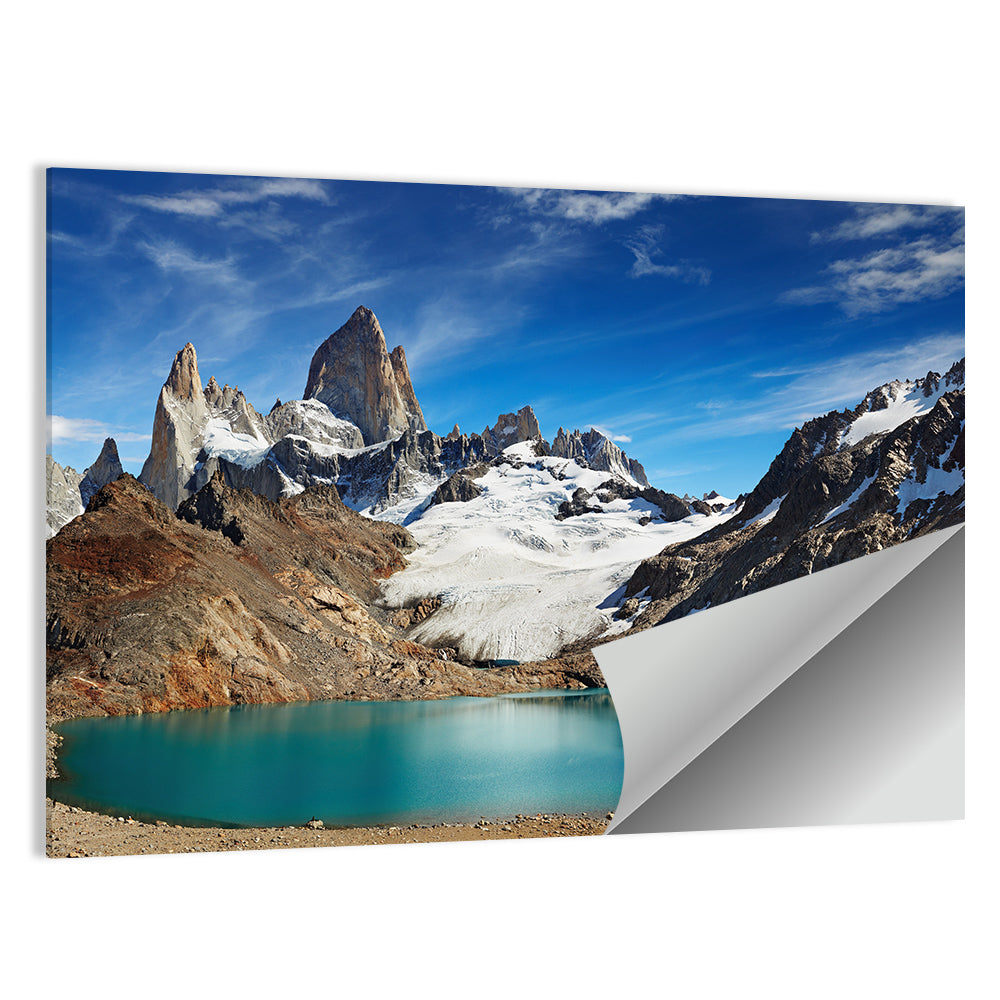 Turquoise Laguna and Fitz Roy, Los Glaciares Wall Art