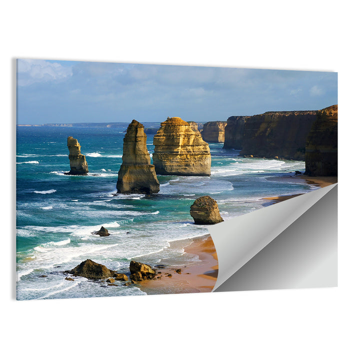 Twelve Apostles Coastal View Wall Art as a poster print