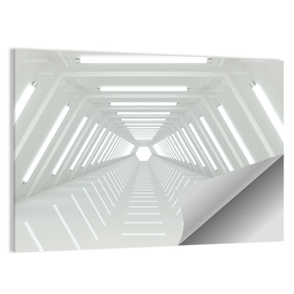 White Tunnel Wall Art